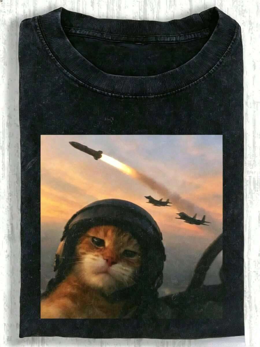 1 Camiseta con Estampado de Gato Tranquilo, Camiseta de Algodón Estampada de Alta Calidad, Estilo Retro, Camiseta para Hombre, Camiseta de Verano, Esencial para la Playa, Regalo para Vacaciones, Regalo Perfecto Unisex, Tela Suave, Transpirable, Cómoda, Camiseta de Manga Corta Casual y a la Moda, Perfecta para Todas las Temporadas. - Negro 3 - Ver 1