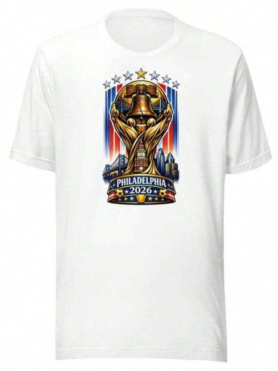 Camiseta unisex de la Copa Mundial de Filadelfia 2026 - Negro - Ver 1