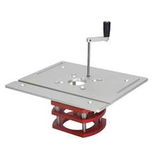 Router Riser With Top Plate, Router Lift Base, Woodworking Grooving, Trimming, Beveling, Router Table Base, Table Lift System - Silver - View 4