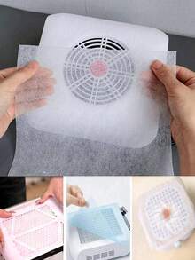 200pcs/100pcs Nail Dust Collector Filter Paper, Suitable For Nail Dust Collector, Portable Non-Woven Nail Paper, Suitable For Professional Nail Salon - A - View 8