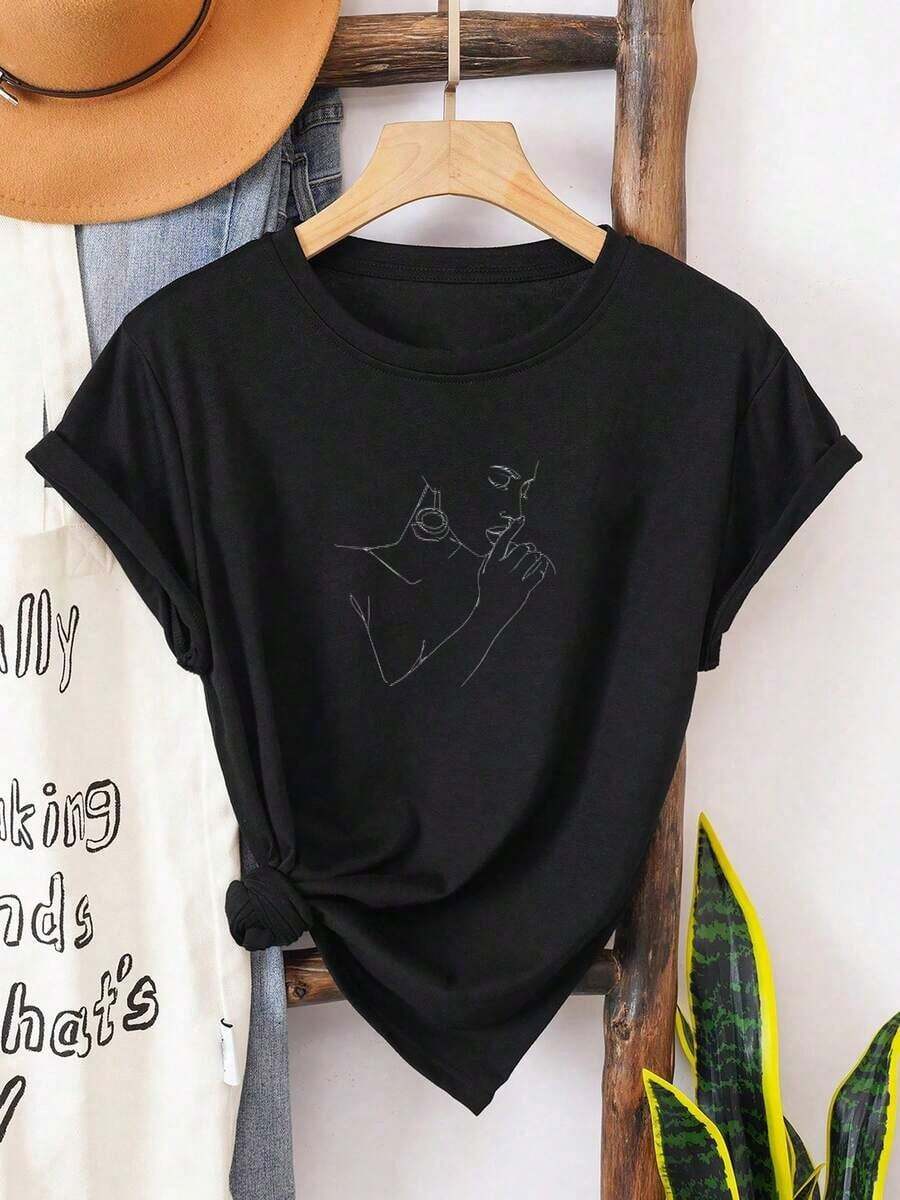1 camiseta de algodón con el versículo bíblico "Armadura de Dios Efesios 6:10-18", 180g, 100% algodón. - Negro 3 - Ver 1