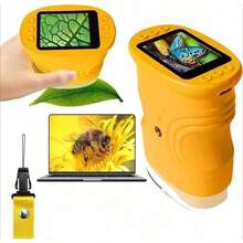 This 2-Megapixel Handheld Microscope Features 1000x Magnification, 8 LEDs, 32MB Of Storage, And A Portable USB Coin Microscope. It Can Be Used For Welding And Coin Observation, Making It An Excellent Gift For Family And Friends. - A - Ver 9