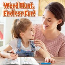 Vocabulary Search Puzzle Exercise Book, Paper Learning Activity Notebook For Word Recognition, Attention Training, Visual Scanning And Quiet Desk Learning, Suitable For Home Study, Classroom Practice And Travel Use - 視覺詞彙搜尋 - 查看 10