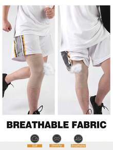 Unisex Solid Color Compression Sports Knee Pads, Breathable Knee Support For Running, Squatting, Knee Protection Sleeve - Multicolor - View 6