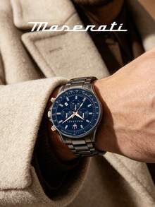 Maserati 極簡奢華 30m 防水不鏽鋼錶帶休閒腕錶,R8873640001 - 藏蓝色 - 查看 3