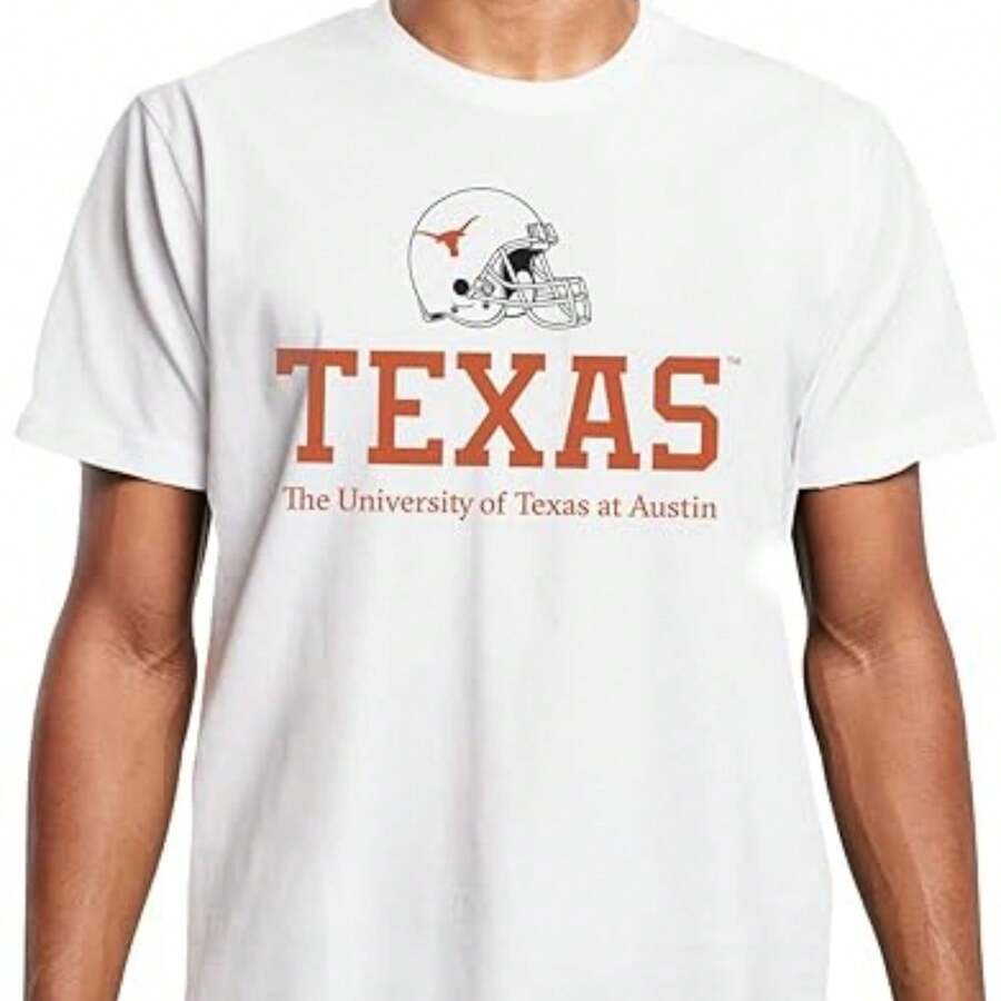 Mister Tee - playera para hombre con estampado gráfico de la Universidad de Texas, varios diseños, XS-3XL - Blanco - Ver 1