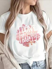 1 camiseta de manga corta de poliéster, estampada con las palabras "No sigo órdenes, acepto consejos a regañón", ligera y duradera, adecuada para uso casual en casa o en restaurantes, suave y cómoda, 180g, 100% algodón. - Blanco - Ver 11