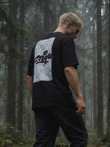 Camiseta oversize para hombre T-RONE, con estampado, densidad 170 g/m2. - B - Ver 6