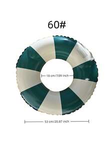 1个创意复古游泳圈，尺寸60-90厘米，游泳漂浮圈，夏季泳池和沙滩漂浮玩具，派对装饰，完美夏季礼物，泳池躺椅漂浮垫，适合成人度假娱乐和放松 - 彩色 - 查看 4
