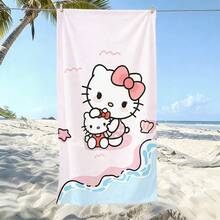 1pc Cute Beach Towel: Made Of Ultra-Soft Microfiber Material, Designed With Cute Cartoon Patterns. This Durable, Quick-Drying Towel Is Perfect For Use At The Beach, Swimming Pool Or Leisure Center. Sand-Resistant And UV-Protective, Lightweight And Comfortable, Ideal For Surfing, Swimming, Yoga And Other Activities. - A - View 1