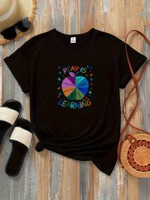 Diseño simple y versátil. Camiseta de profesora estilo Y2K de una sola pieza para mujer, camiseta de profesora a la moda, camiseta de profesora de educación especial, camiseta de consejero escolar, regalo para la vuelta al cole, regalo para nuevo profesor, camiseta de educación especial con estampado, camiseta de manga corta, regalo de cumpleaños, camiseta de algodón. - Negro - Ver 7