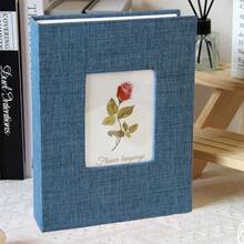 200-Page Large Capacity Creative Photo Album, 6-Inch Fabric Surface, Suitable For Family, Fashionable Wedding And Family Photo Memoirs, Living Room And Office Decor, Mother's Day Spring Gift - Multicolor - View 17