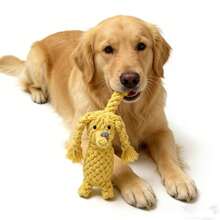 1pc Yellow Elephant Trunk Braid Dog Rope Toy - A Durable Biting Toy Suitable For Small/Medium-Sized Dogs, An Interactive Pet Toy That Helps Dogs Grind Their Teeth, Clean, And Play Interactively - Multicolor - View 6