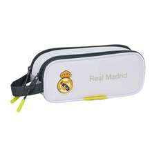 Real Madrid 25/26 第二套球衣雙層鉛筆盒，附兩個隔層與拉鍊、內袋、側把手，返校文具收納盒 - 雙倍的 - 查看 1