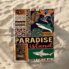 1 buah Handuk Pantai Motif Totem Polinesia, Selimut Pantai Ekstra Besar Mikrofiber Super Lembut, Handuk Mandi Sangat Menyerap, Cocok Untuk Perjalanan, Kolam Renang, Menyelam, Berselancar, Yoga, Berkemah, Tersedia Dalam Berbagai Ukuran, Aksesoris Pantai - Totem Polinesia - View 21