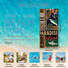 1 buah Handuk Pantai Motif Totem Polinesia, Selimut Pantai Ekstra Besar Mikrofiber Super Lembut, Handuk Mandi Sangat Menyerap, Cocok Untuk Perjalanan, Kolam Renang, Menyelam, Berselancar, Yoga, Berkemah, Tersedia Dalam Berbagai Ukuran, Aksesoris Pantai - Totem Polinesia - View 31