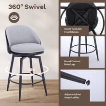 Barstools - Light Grey - View 3
