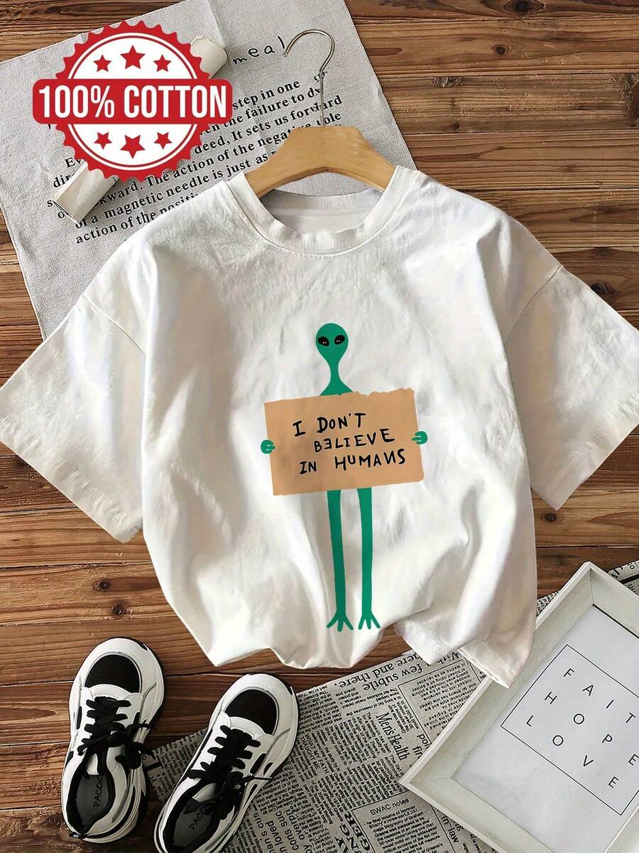 Camiseta de mujer para primavera y verano - Blanco - Ver 1