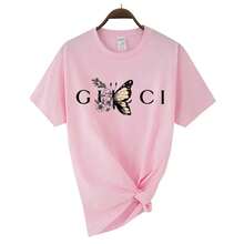 [National Shipping] Camiseta de Alta Calidad para Mujer con Estampado de Letras, Blusa Diaria, Estilo Clásico de Verano, Manga Corta, Estilo Harajuku Y2K - Estilo - Ver 1