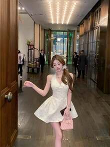 Women Short Dresses - White - View 5