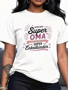 1 Piece Of Spanish Religious T-Shirt For Women - "Amada Por El Dios Que Me Ve" (I Am Loved By God Who Sees Me) - With Spanish Text And Red Heart Print - Casual Crew Neck, Short Sleeves For Everyday Or Special Wear - 180g 100% Cotton - 白色 1 - 查看 3