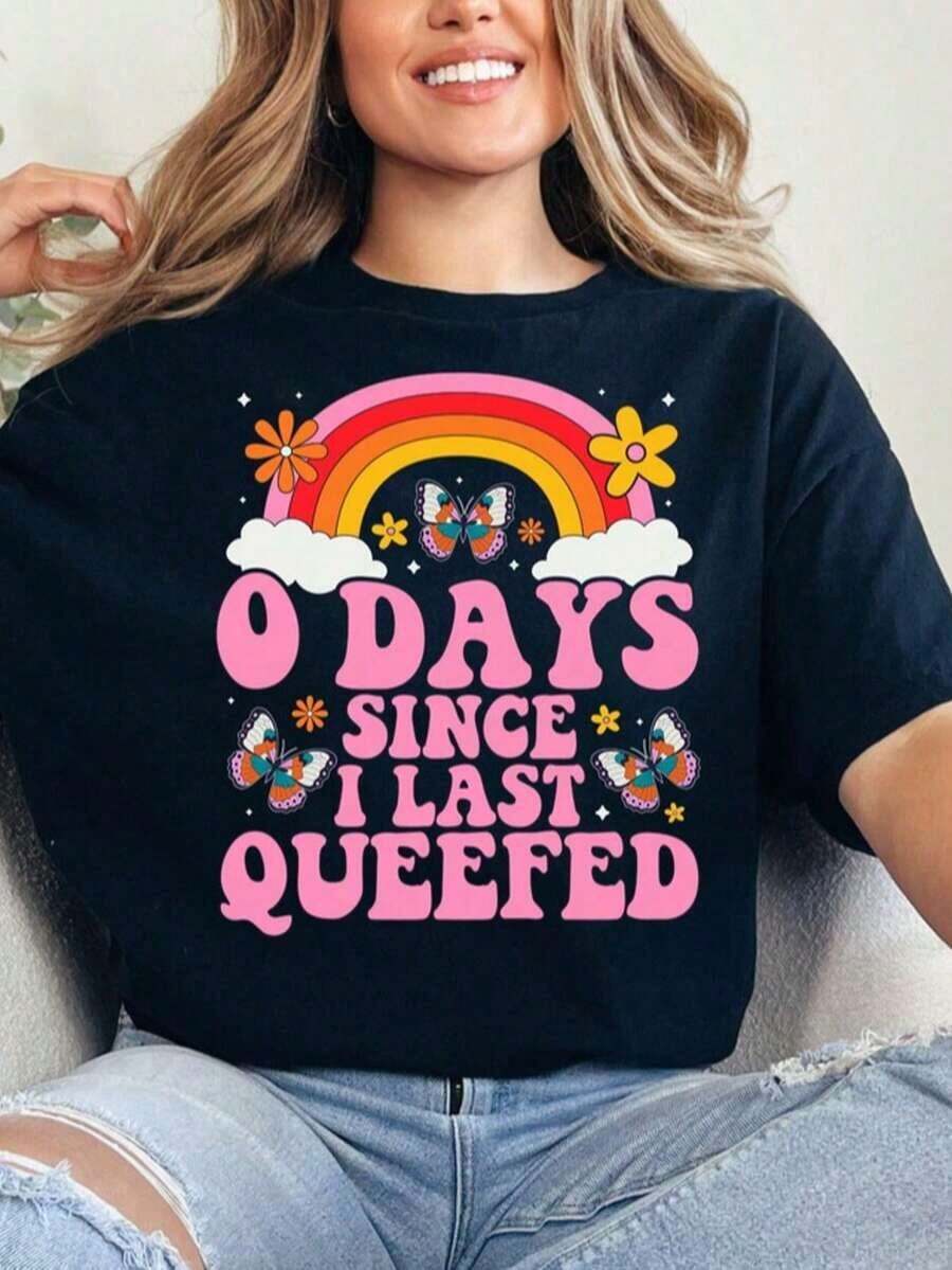 Camisetas Navideñas para Mujer, Camisetas Divertidas para las Fiestas, Camisetas de Año Nuevo con Estampados Amorosos y Humoroso para Adultos, 100% Algodón, Camisetas Gráficas Estampadas para Mujer, Camiseta Casual de Cuello Redondo y Manga Corta, 1 Pieza, Camiseta de Moda, Transpirable y Cómoda. - Camisa vergonzosa008 - Ver 1