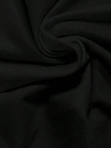 Camiseta de manga corta con cuello redondo y estampado floral, camisetas gráficas para mujer - Negro - Ver 4