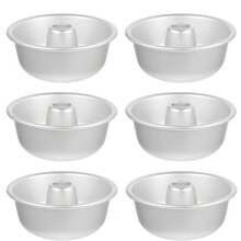 Cetakan Kue, Cetakan Kue Pound yang Dapat Ditumpuk, Cetakan Kue Kepingan Salju yang Dapat Digunakan Kembali, Cetakan Kue Tabung Anti Lengket, Cetakan Kue Malaikat Permukaan Aluminium, Cetakan Tabung Pemanas Merata, Cocok untuk Memanggang Kue di Oven. - View 9