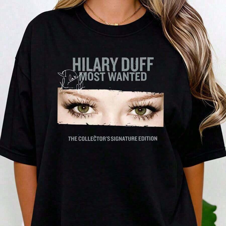 Personalizado 2026CamisetaModernaLa mayoríaSe buscaEdiciónColeccionistaconEstampadoGráficodeOjosNegrosyTexto,RopaInformalRegalo,EstiloVersátilparaVacaciones,CamisetaparaUsoDiario,RegalosparaParejasyAmigos,100%Algodón,1Pieza,180 gramosCamisetasdeAlgodóndeVeranoparaMujer,LavableaMáquinaTranspirable,Suave,Casual-VintageCalleEstiloUnisexoSueltoAlgodónCortoMangaTripulaciónCuelloCamiseta - Negro - Ver 1