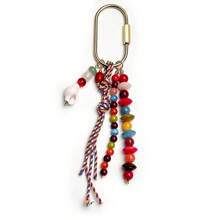 1PC Bohemian Colorful Beaded Keychain, Handmade Tassel Star/Heart Charm Key Ring, Vintage Aesthetic Bag Pendant Accessory For Women - Multicolor - View 10