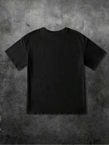 Camiseta de manga corta para mujer de puro algodón cómoda con estampado "Solo una chica que ama la caza de fantasmas", Per_176_t1 playeras de mujer - Negro - Ver 4