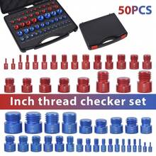 50Pcs Inch & Metric Set Nut & Bolt Thread Checker - A - View 2