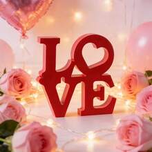 1pc Newlywed/Double-Layer Heart LOVE Wedding Mold, Silicone Material, Suitable For Valentine's Day And Wedding Desktop Decor, Handmade DIY Craft - Multicolor - View 5