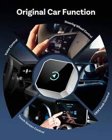 Adaptador Inalámbrico CarPlay para Apple y Android Auto, Actualización 2026 2 en 1 Plug and Play, Convierte CarPlay con Cable a Inalámbrico, Conexión Automática Rápida, Tamaño Mini con Apple iOS 10+ - 1 - Ver 5