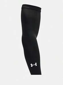 Under Armour UA HeatGear 透氣網眼男女通用運動護臂 - 黑色 - 查看 1