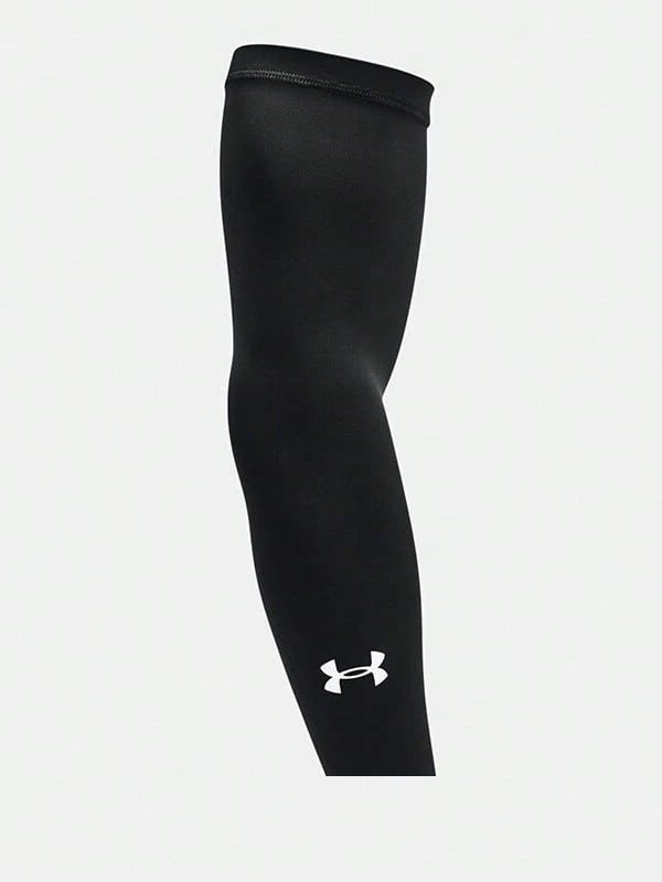 Under Armour UA HeatGear 透氣網眼男女通用運動護臂 - 黑色 - 查看 1