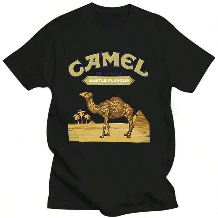 Basic T-Shirt With Whiskey, Cigars, Cuban Cigar Smoker, Whiskey, Tops, Fitted, Comfortable, Cotton T-Shirts For Students. 100% Cotton - 黑色 13 - 查看 5