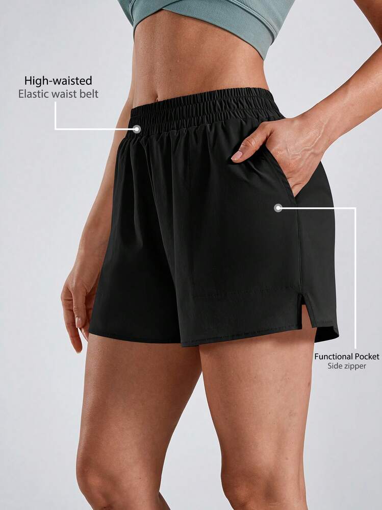 NcmRyu 1 Peça Shorts de Ioga/Fitness/Corrida ao Ar Livre Feminino