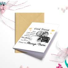 1pc Inspirational Greeting Card For Best Friend - Perfect For Birthday, Christmas, Thanksgiving | With Envelope, Multiple Card Designs - Single Piece - View 5