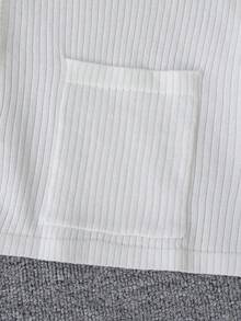 Áo khoác cardigan dệt kim dài tay cổ chữ V màu trắng, chất liệu gân nổi, kiểu dáng nữ tính, dáng ngắn, rộng rãi, thanh lịch, đa năng, thích hợp cho đi biển, dự tiệc và mặc hàng ngày, mang hơi hướng retro Y2K. - trắng - Xem 7
