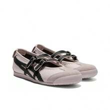 Onitsuka Tiger MEXICO 66 TGRS Synthetic Leather Mary Jane Shoes, Stylish And Comfortable Flat Heel, Women's, Pink - 1182A678-700 - Xem 5