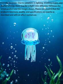 Jellyfish Shaped Stress Relief Squeeze Toy | Soft And Slow Rebound Sensory Stress Relief Toy, Helps Relax Hands And Mind | ASMR Stress Relief Desktop Decor For Office, Home And Study | Decorative Desktop Accessory With Marine Aesthetics | Creative Party Favor, Gift Bag Filler And Unique Gift | Suitable For Adult Birthday, Holiday And Special Occasion Gifts | Adorable Ocean Themed Sensory Toy To Relax And Relieve Anxiety - Multicolor - View 11