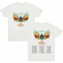 Camisetas de la gira Final Frontier 2026, camiseta de la banda Journey, ropa con gráficos de banda de rock vintage, para mujeres y hombres, de algodón, transpirable y cómoda. - Blanco - Ver 5