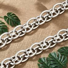 1m 304 Stainless Steel 18K Gold Plated Rough Twisted Chain, DIY Bracelet Necklace Jewelry Accessory - Chain - View 5