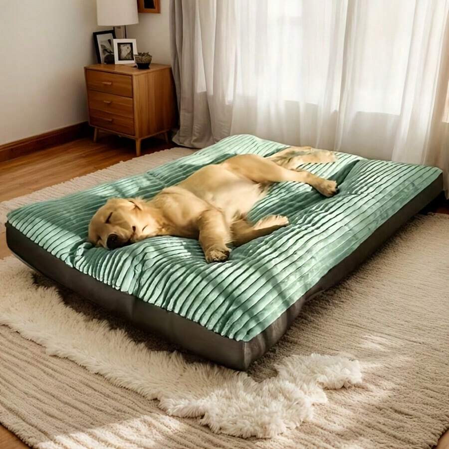 New Upgraded Thickened Dog Bed, Extra-Large Pet Sleeping Mat & Dog Cushion. Removable And Washable Dog Sleeping Pad, Winter Floor Mat For Large Breeds. All-Season Pet Supplies Oversized Plush Dog Bed, Non-Slip And Washable Pet Mattress. Thickened Large-Breed Dog Bed And Pet Sofa, Ideal For Large Golden Retrievers, Universal Pet Sleeping Bed And Nest.