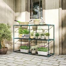 3-Tier Plant Stand, 100cm High, Flower Stand With Shelves, Multi-Level Steel, Dark Green. - 墨綠色 - 查看 2