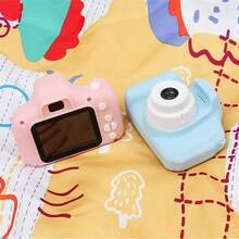 1pc Children's Mini Camera, High-Definition Screen Photo & Video Toy, Built-In Fun Games, Travel Recording, Outdoor Photography, Parent-Child Interaction, Student Children Holiday Birthday Gift (Memory Card Not Included), Back To School - Pink - View 7