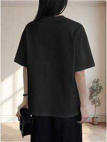 Women T-Shirts - Black - View 2