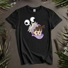 Boo Costume Shirt m1onsters Inc T Camisetas personalizadas, sudadera con capucha para M1en, WoM1en y tallas S a 5XL Camisetas de mujer Sudadera con capucha disponible AD49 Tejido de algodón suave y agradable para la piel de 220 g, ligero y transpirable para comodidad durante todo el día, Apto para todas las personas, tanto hombres como mujeres. Perfecto para atuendos casuales diarios de primavera y otoño para mujeres, looks de vacaciones, disfraces de Pascua y del día de San Patricio, fácil de combinar con pantalones cortos vaqueros y faldas |   Diseño exquisito |   Suelto y cómodo |   Fácil de combinar | - Negro - Ver 8