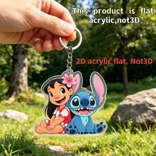 Móc khóa hình nhân vật hoạt hình Stitch và Lilo 2D phẳng, thiết kế 2D phẳng, thích hợp cho chìa khóa, ba lô và ví, món quà hoàn hảo cho Ngày Valentine, Lễ Phục Sinh, Sinh nhật và các ngày lễ, móc khóa dễ thương, 2D phẳng - Nhiều màu - Xem 7